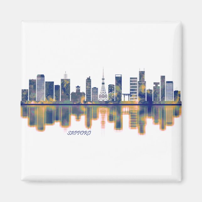 Sapporo Skyline Magnet (Front)