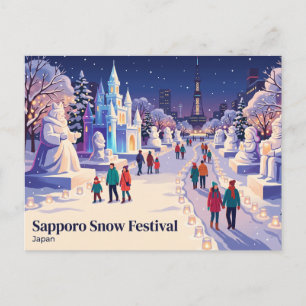 Sapporo Snow Festival Japan Postcard