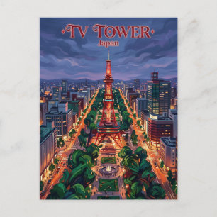 Sapporo TV Tower Japan Postcard