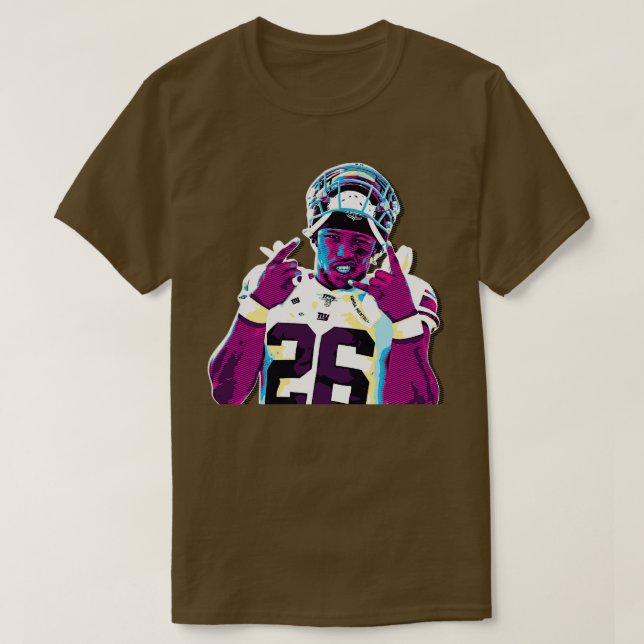 Saquon Barkley Retro 80s T-Shirt (Design Front)