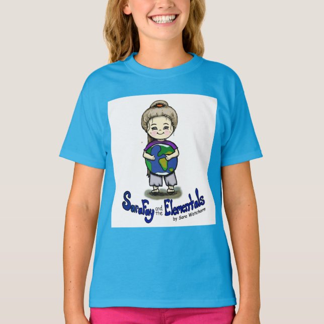 Sara Fay and Globe Organic Cotton Girl's T-Shirt (Front)