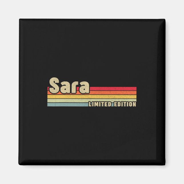 Sara Gift Name Personalised Birthday Fun Christmas Magnet (Front)