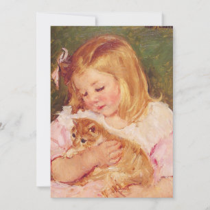 Sara Holding a Cat Mary Cassatt