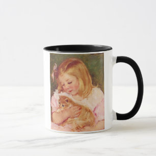 Sara Holding a Cat, Mary Cassatt Mug