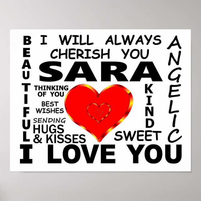 Sara I Love You Poster (Front)