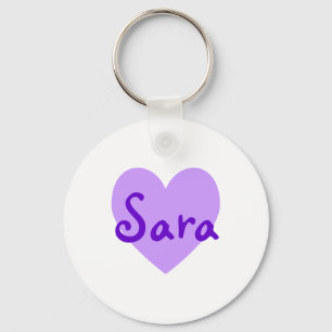 Sara in Purple Key Ring