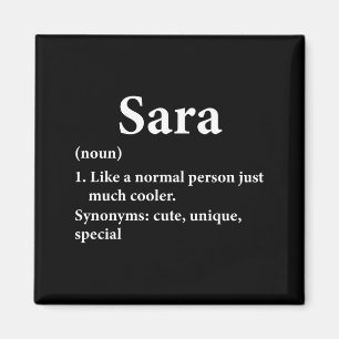 Sara Name Definition Funny D  Magnet