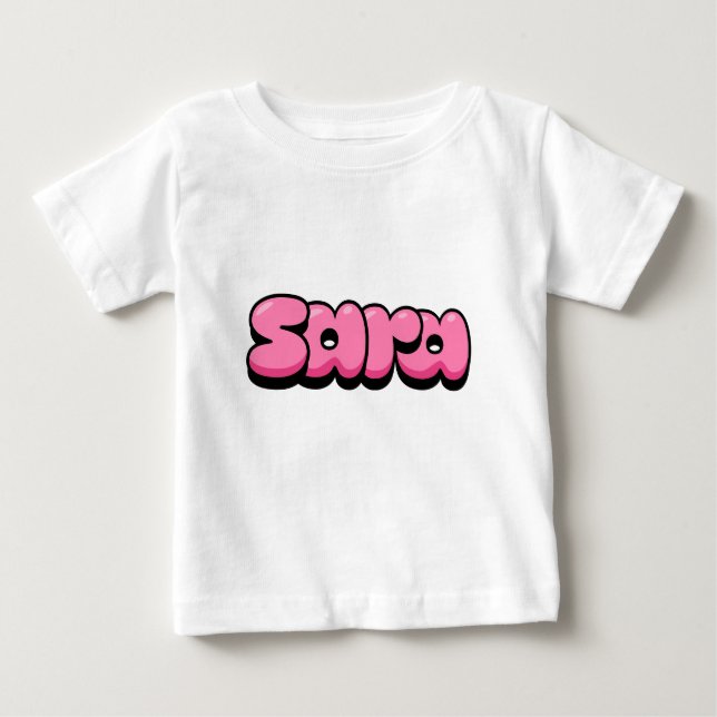 Sara pink Baby T-Shirt (Front)