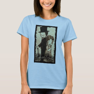 Sara Stiger--- Baby doll Large brown "Mrs. Bennet" T-Shirt