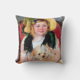 Sara with Her Dog, Cassatt Cushion