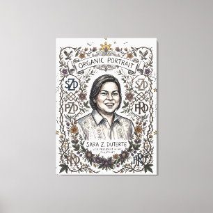 SARA Z. DUTERTE-ORGANIC PORTRAIT CANVAS PRINT