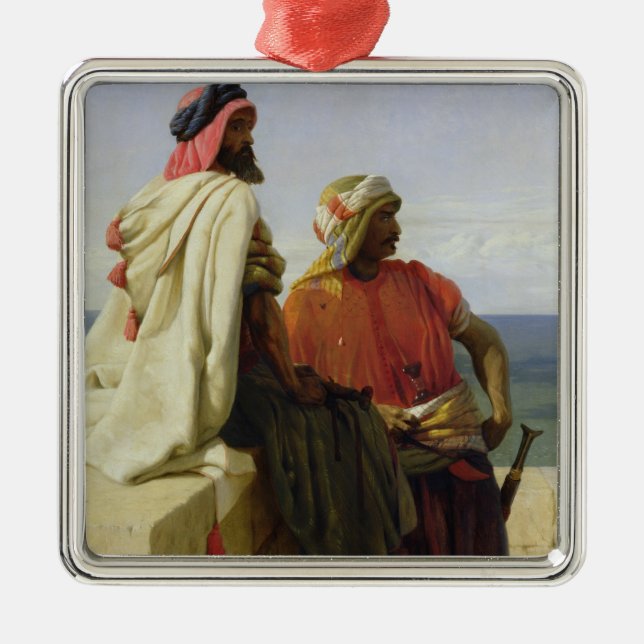 Saracens in front of their Position, 1864 Metal Tree Decoration (Front)