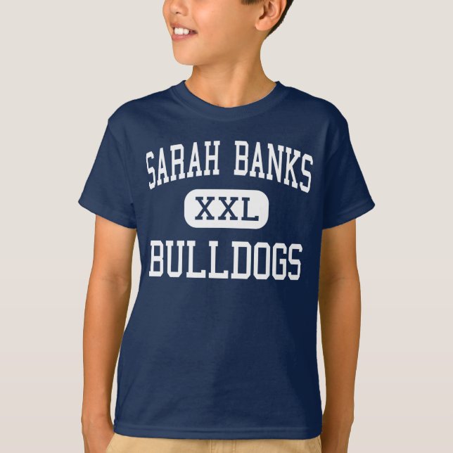 Sarah Banks Bulldogs Middle Wixom Michigan T-Shirt (Front)