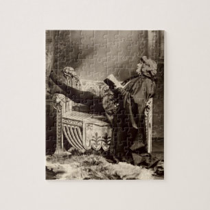 Sarah Bernhardt (1844-1923) as Hamlet in the 1899 Jigsaw Puzzle