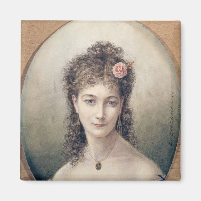 Sarah Bernhardt  1869 Magnet (Front)