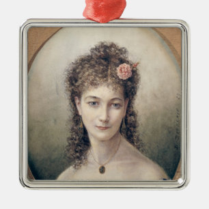 Sarah Bernhardt  1869 Metal Tree Decoration