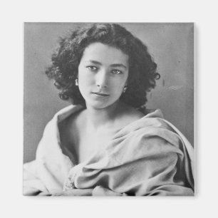 Sarah Bernhardt  in costume, c.1860 Magnet