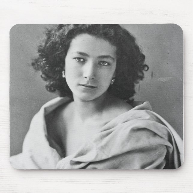 Sarah Bernhardt  in costume, c.1860 Mouse Pad (Front)