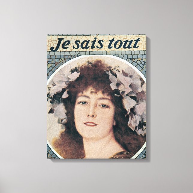 Sarah Bernhardt  in Gismonda Canvas Print (Front)