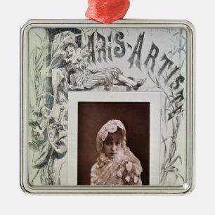 Sarah Bernhardt in the role of Marion Delorme Metal Tree Decoration