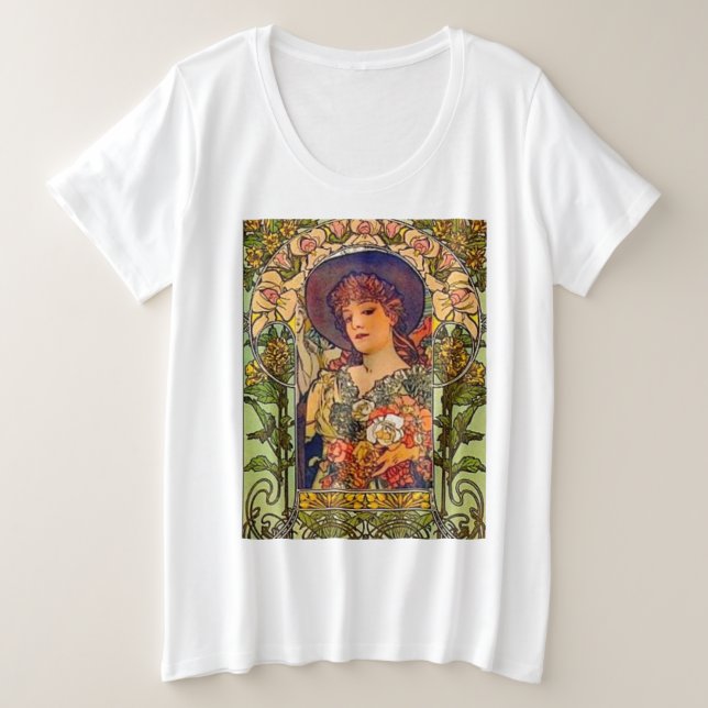 Sarah Bernhardt Tosca. Plus Size T-Shirt (Design Front)