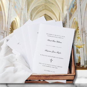 Sarah Catholic Wedding Mass Ceremony Program