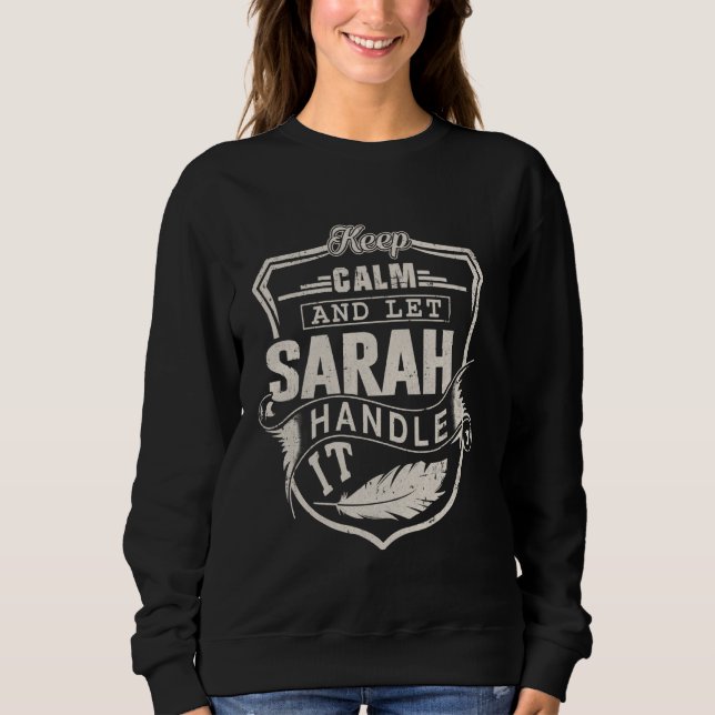 Sarah First Name Shirt Sarah Name Birthday (Front)