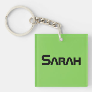 Sarah futuristic font from orphan Black Key Ring