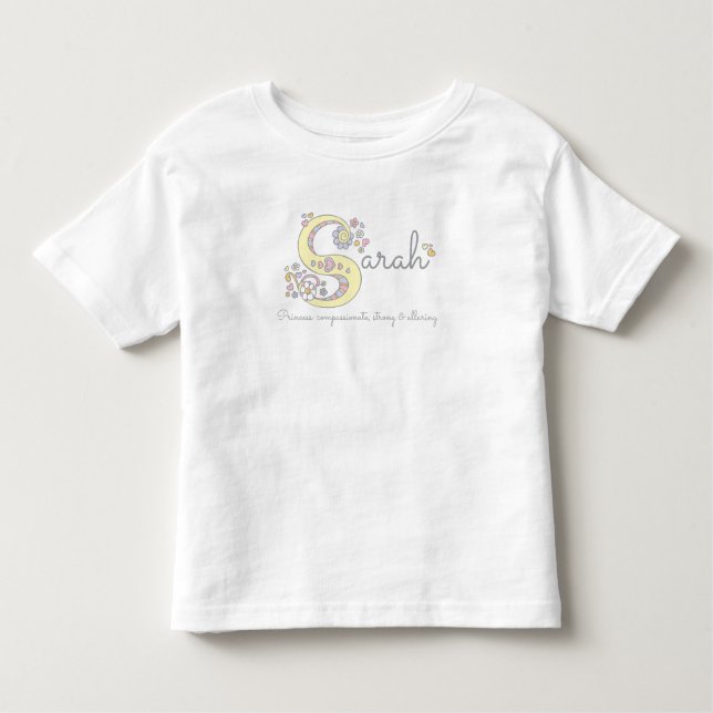 Sarah girls S name meaning custom tee (Front)