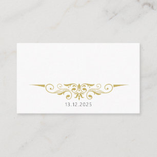 Sarah - Gold Accent Wedding Placecards