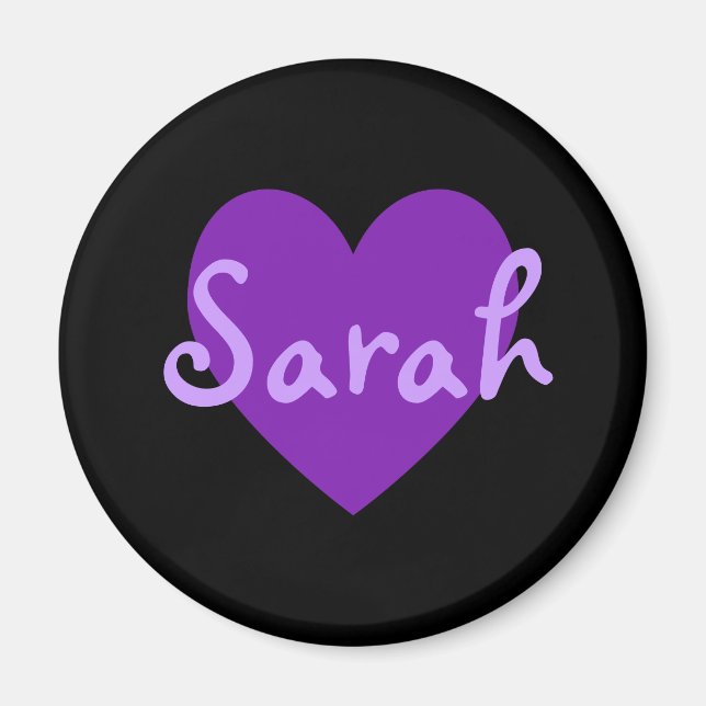 Sarah in Purple Magnet (Front)