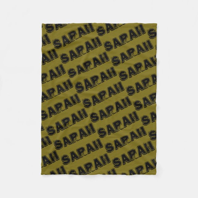 Sarah,Orphan Black character,bold distressed text Fleece Blanket (Front)