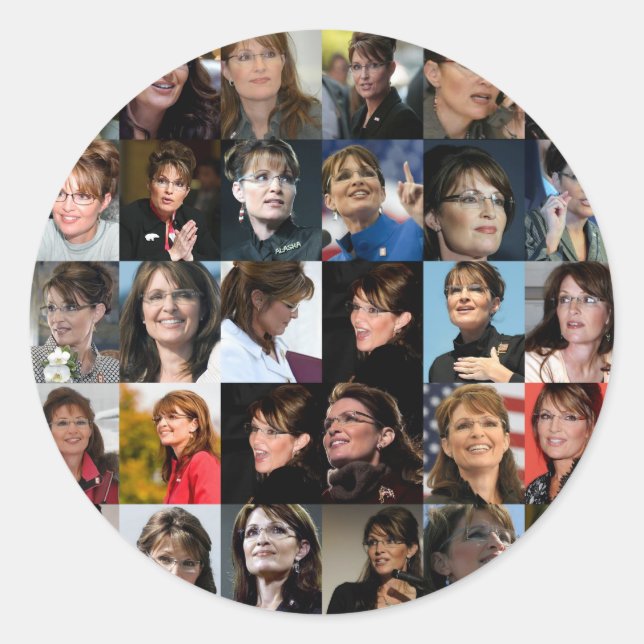 Sarah Palin Collage Sticker Packs (Front)