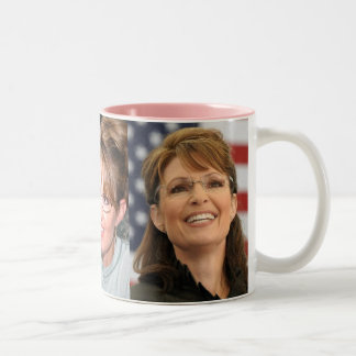 Sarah Palin Photos Two-Tone Coffee Mug