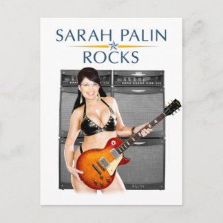 Sarah Palin Rocks Postcard