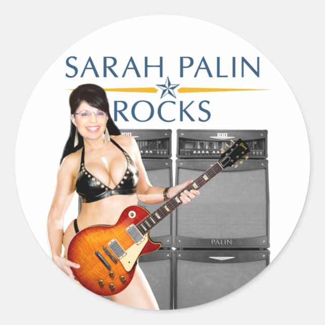 Sarah Palin Rocks Stickers (Front)