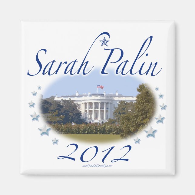 Sarah Palin White House 2012 Magnet (Front)