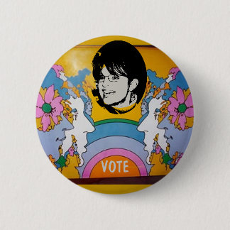 SARAH PALIN WOODSTOCK 6 CM ROUND BADGE