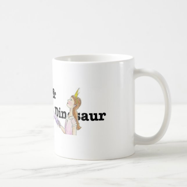 Sarah & The Dinosaur Coffee Mug (Banner Style) (Right)