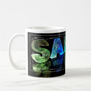 Sarah - The Name Sarah in 3D Lights (Photograph) Coffee Mug