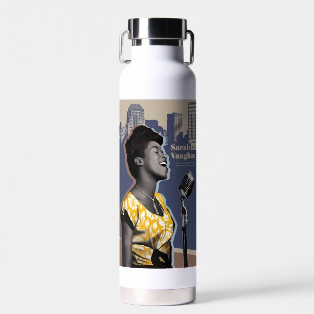 Sarah Vaughan Water Bottle (Front)