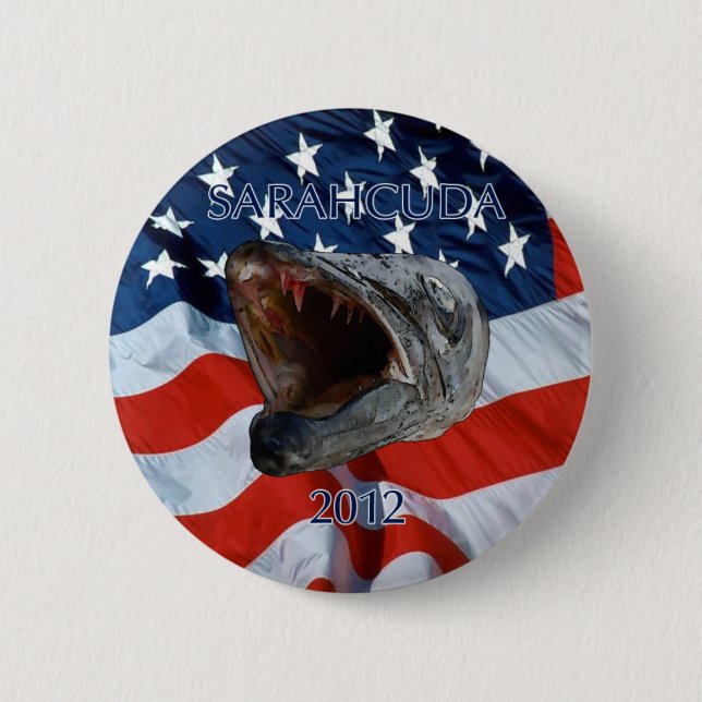 Sarahcuda 2012 Button (Front)