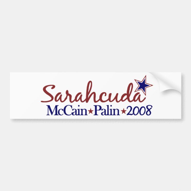 Sarahcuda (McCain Palin 2008) Bumper Sticker (Front)