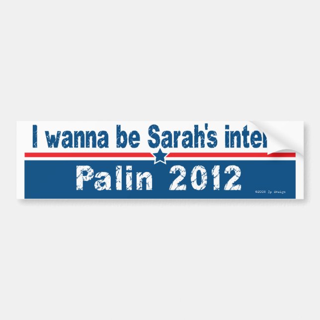 sarahs intern bumper sticker (Front)