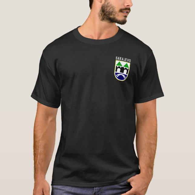 Sarajevo coat of arms, Bosnia and Herzegovina T-Sh T-Shirt (Front)