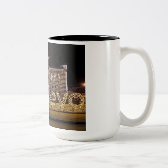 Sarajevo Mug-Great special gift idea for everyone Two-Tone Coffee Mug (Right)