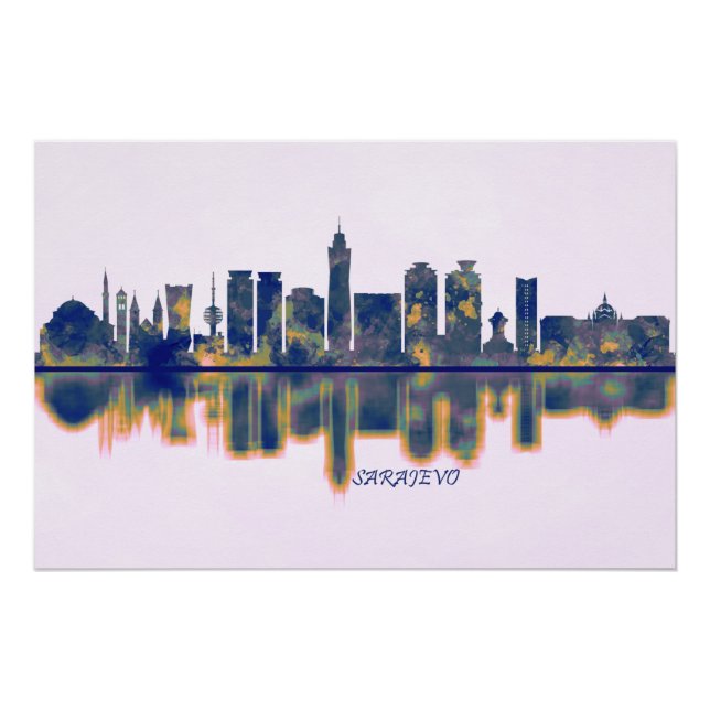 Sarajevo Skyline Poster (Front)