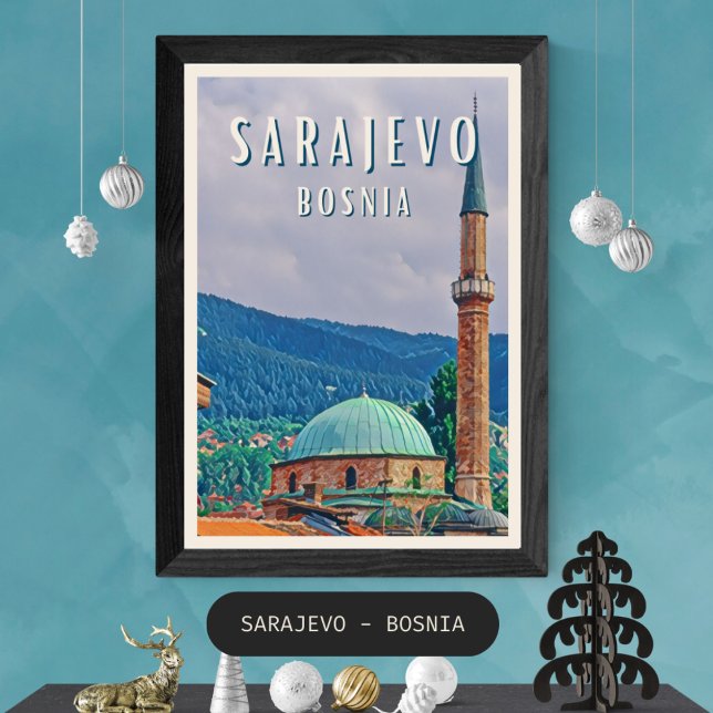 Sarajevo, ville historique de Bosnie-Herzégovine Poster (Sarajevo : Histoire, culture et charme intemporel)