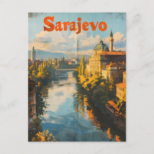 Sarajevo Vintage Postcard