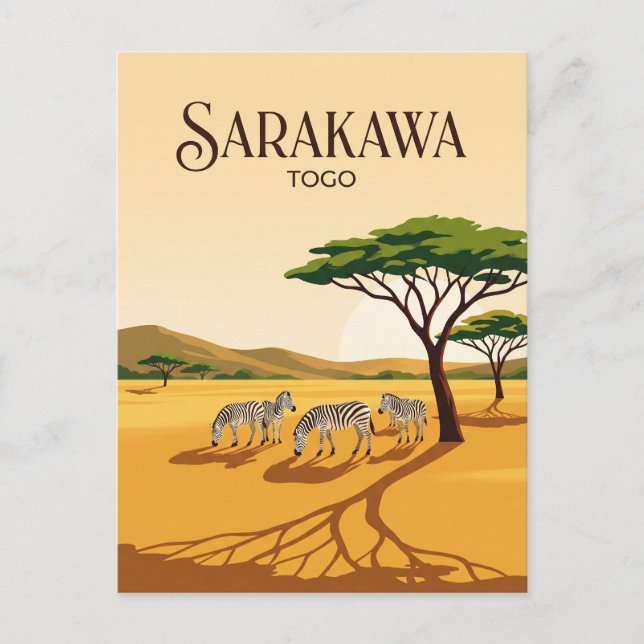 Sarakawa Game Reserve Togo Postcard (Front)